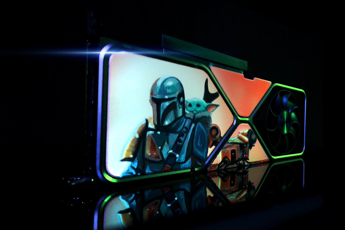 This is the way...
 
Our friends at @BlueHorse_STU hand painted a custom GeForce RTX3080 for #MayThe4th.
 
And we will randomly GIVE IT AWAY to one lucky recipient.
 
👇 Answer this in the comments 👇
 
What is your favorite Star Wars memory?