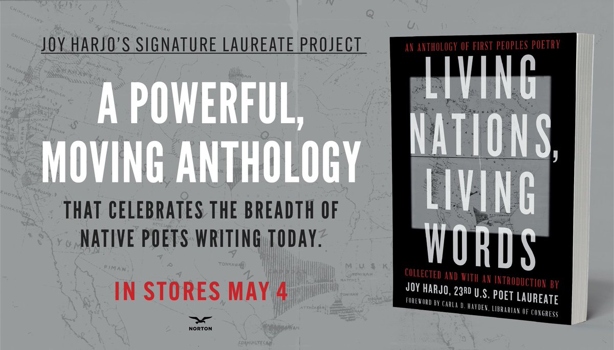 librarycongress's tweet photo. NEWS: A new anthology edited by U.S. Poet Laureate Joy Harjo, "Living Nations, Living Words: An Anthology of First Peoples Poetry," is a powerful celebration of the breadth of Native poets writing today. More: https://t.co/UkU9jes3aY https://t.co/PyTqTwZFNF