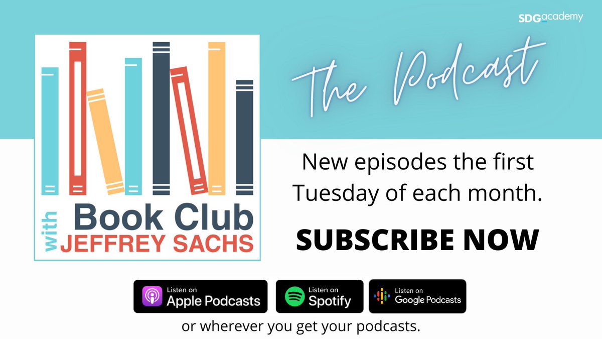 SDG_Academy's tweet image. 🎧Download the newest episode of the Book Club with Jeffrey Sachs podcast to hear Professor @JeffDSachs's enlightening conversation with historian Rashid Khalidi, author of "The Hundred Years' War on #Palestine."

Find it wherever you get your podcasts! 👉buff.ly/3qZW9o1