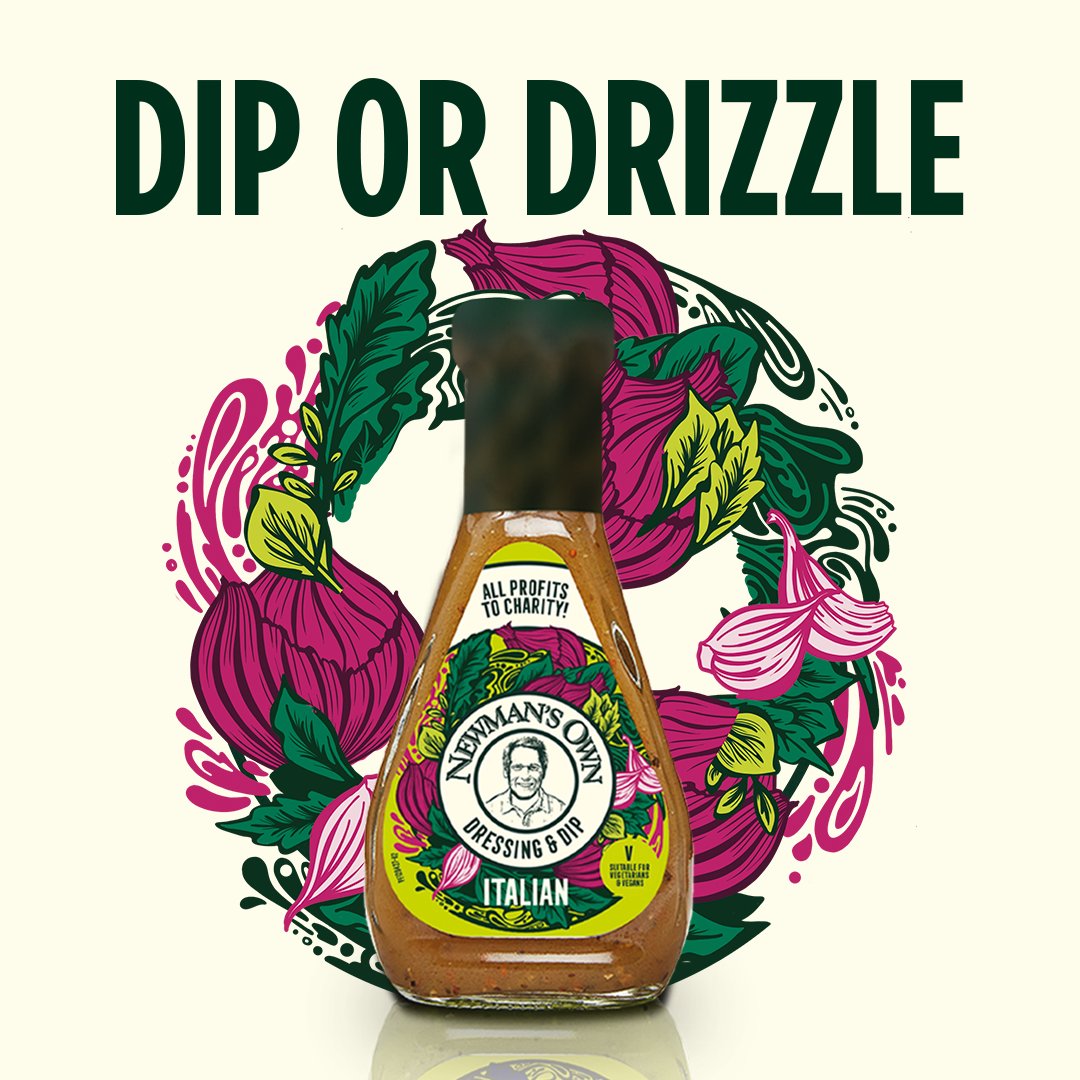 Our Italian Dressing comes ready for anything.

Whether you're a classic drizzler over veggies, dresser of salads or you like to dip and/or dunk, the fresh, zingy full flavour of Newman's Own Italian Dressing is not to be missed!

How do you use it? #newmansown #paulnewman