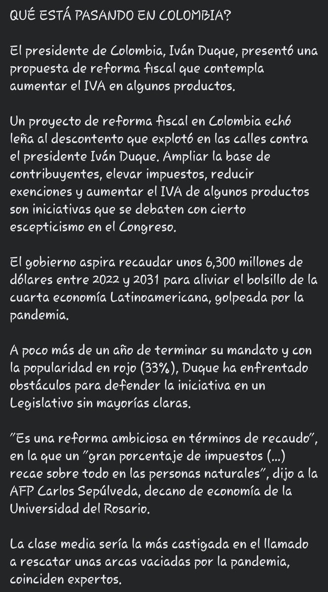 Lux_4235's tweet photo. No soy de colombia, pero ellos nos apoyaron cuando nos veníamos abajo.
COPIEN Y PEGUEN https://t.co/n8qtmSYDsY