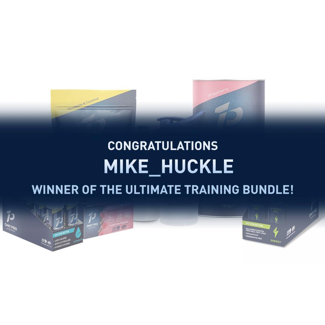 🚨Winner Announced🚨

Congratulations to mike_huckle who has won the Ultimate Training Bundle worth over £200!👏

We would like to thank everyone who had entered the competition! Keep your eyes peeled for future chances to win some #fueltorule! 

#ONEPRONutrition #komfuel #winner