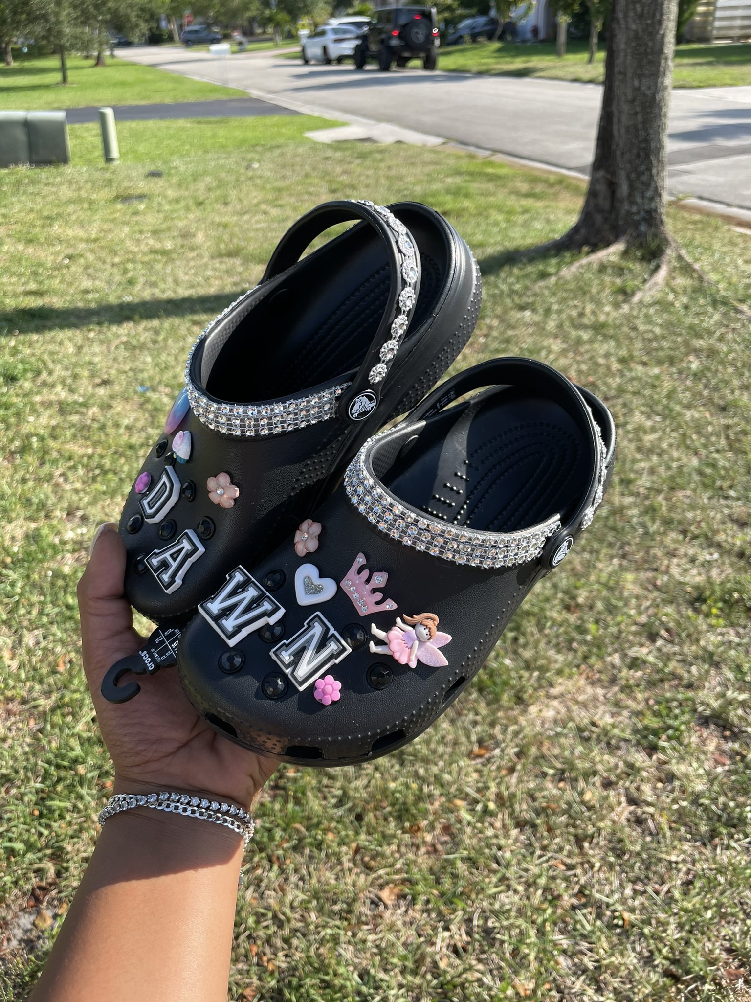 HarleyQuinn♥️ on X: Customized crocs slides DM me to place your
