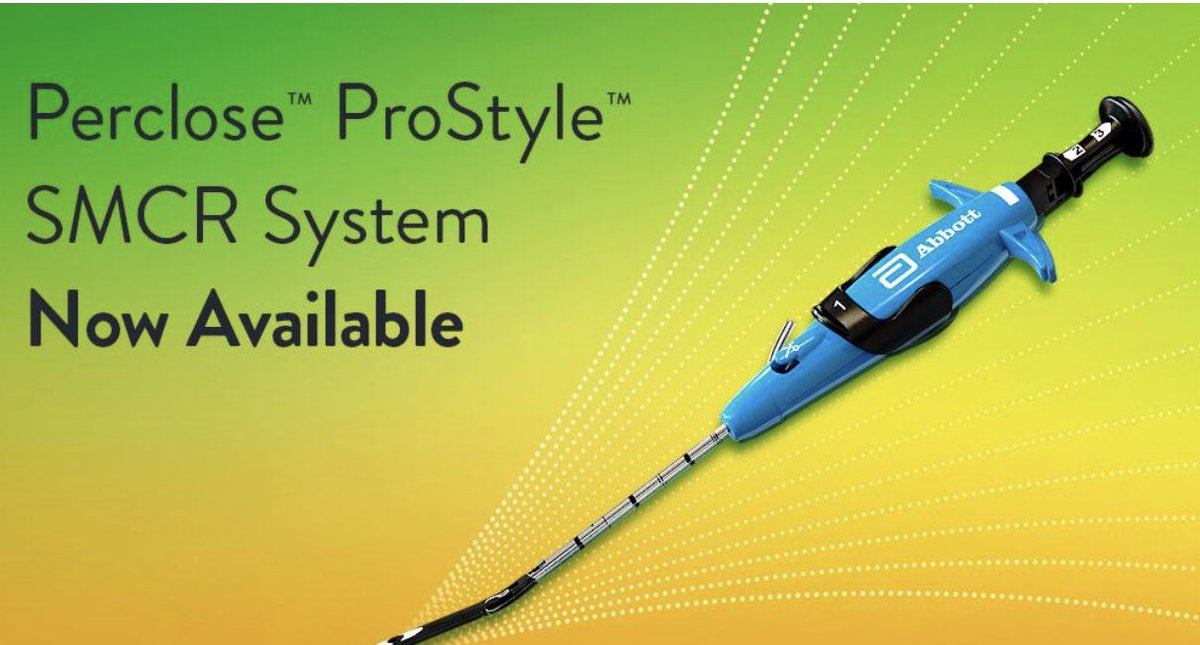 George_Pannell1's tweet image. Experience the difference now with Perclose ProStyle. 

Excited to promote the next generation Perclose Suture-Mediated Vessel Closure System. 

cardiovascular.abbott/int/en/hcp/pro…

#Abbott #Perclose #Prostyle #Proglide