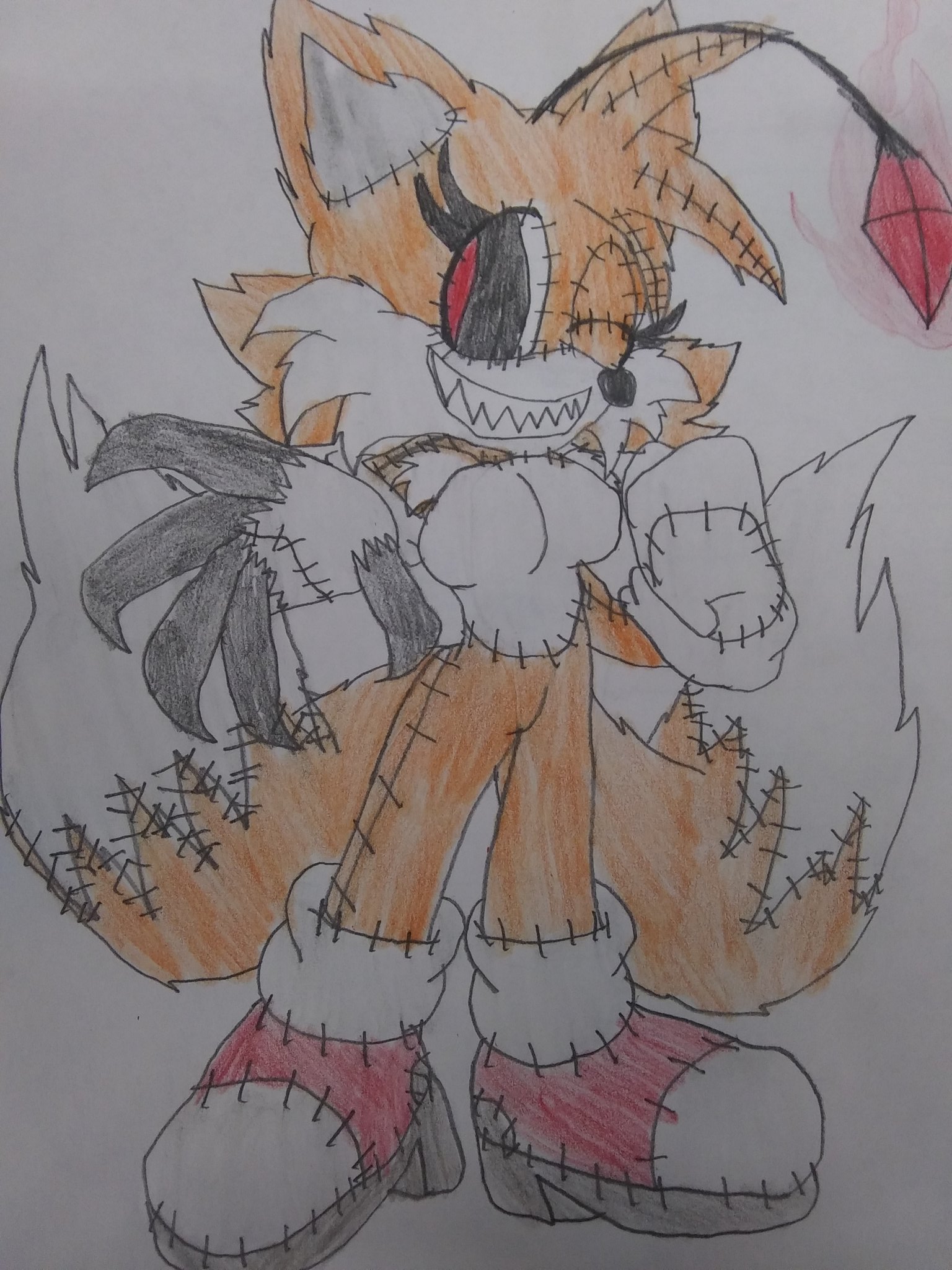 tails doll doodles - By @tembleque_cryptid on Itaku