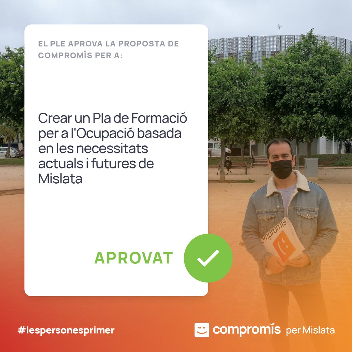 CompromisMis's tweet photo. El nostre regidor @Javier_Gilmar ha defensat que la formació per a l'ocupació és una de les mesures més eficaces per a afrontar la taxa d'atur del municipi que actualment és de
4️⃣1️⃣4️⃣1️⃣ persones https://t.co/7ru035s6ls