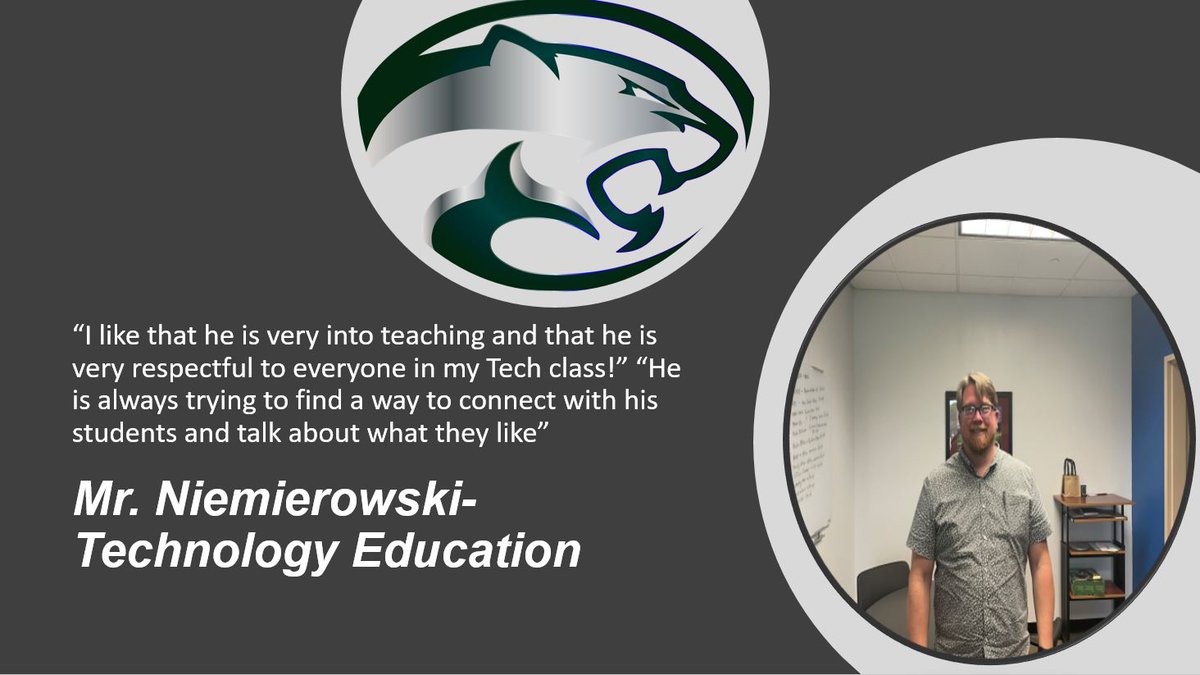 CNHS_Cougars's tweet image. We Appreciate Mr. Niemierowski-Technology Education. #cnhsteacherappreciation2021 #theregional