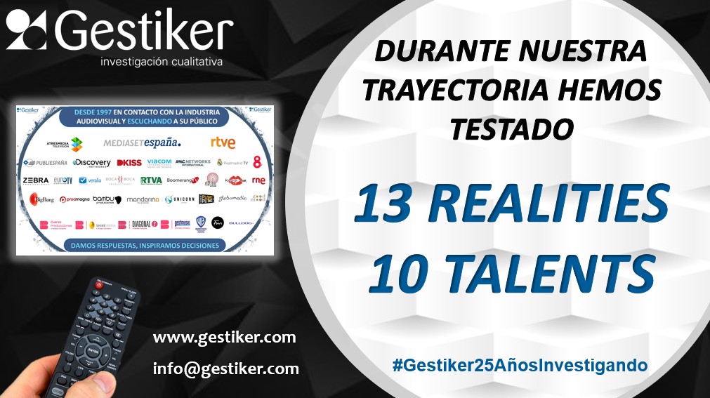 GESTIKER's tweet photo. #Televisión #InvestigaciónDeMedios #Talents #Realities #Datings

En el modelo actual de televisión en abierto los formatos REALITY Y TALENT se han convertido en la piedra angular de la oferta de prime-time de las principales cadenas

#Gestiker25AñosInvestigando https://t.co/2HXL7La7N3