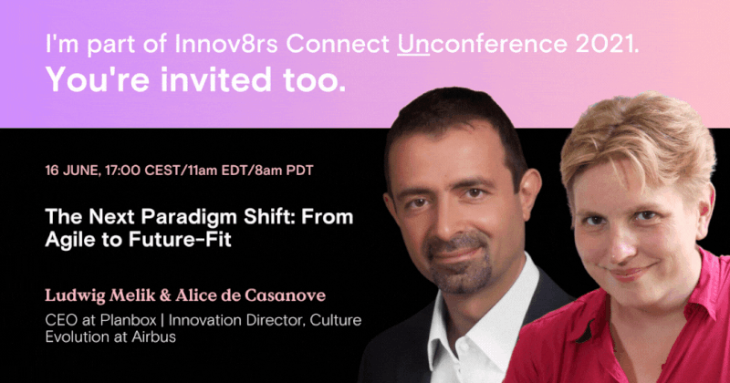 FutureFitOrg's tweet photo. Don't miss it! Join Ludwig Melik, CEO of @Planbox &amp; Alice de Casanove, Innovation Director, Culture Evolution @Airbus to learn all about the Future-Fit Manifesto!

Apply to join via https://t.co/ZmkZDsz89e

#innovationmanagement #innovationstrategy #innovationculture #innovation https://t.co/All8w5IdUx
