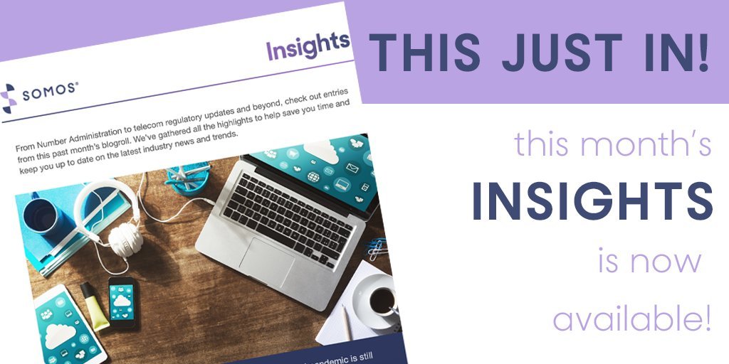 Read up on how RealNumber RTU's GA release supports increased consumer trust, See how @Bandwidth, @Brightlink and #TeamSomos are empowering enterprises, and Get inspired with our 2021 event roster. All this and more in this month’s issue of Insights: bit.ly/3h2lITc