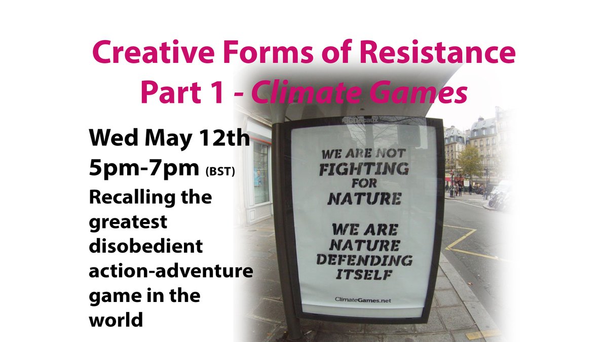 Calling all activists! - insider recollection of one of the greatest collaborative acts of civil disobedience in recent history. #climategames #COP21 #wearenaturedefendingitself #activism #civildisobedience #mischief #Resistance #socialjustice  Book: eventbrite.co.uk/o/campus-for-c…