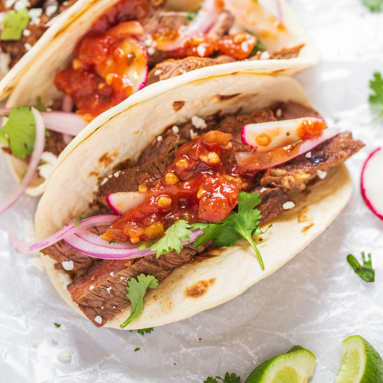 AD Tomorrow is Cinco de Mayo &amp; you're going to want these grilled steak street tacos. Start w/ a delicious marinade made w/ <a href="/gmgsalsa/">Green Mountain Gringo</a>, a quick sear &amp; place into shells w/ your favorite toppings. bit.ly/33eV8hC 💃 #SavortheSizzle #CheckOutOurBackside #GreenMountainGringo