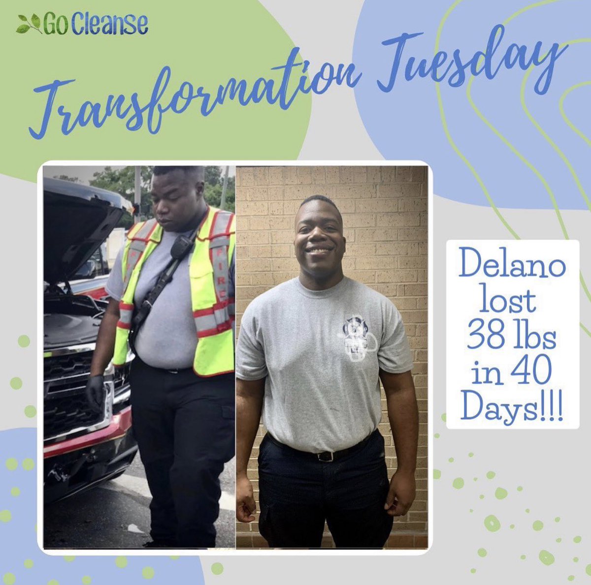 Check out what 40 days did for Delano‼️

The worlds perfect meal 🌎 

Who is ready to start their health and wellness journey this week❗️❓

Call or visit our website to speak with one of our coaches. 🌱

gocleanse.com🍏

☎️1-866-352-6888☎️