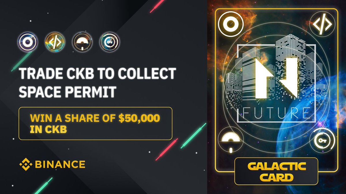 Binance (@binance) on Twitter photo Trade <a href="/NervosNetwork/">Nervos.bit</a> $CKB to Collect Galaxy Permit & Win a Share of $50,000 in $CKB!
➡️ binance.com/en/support/ann… Trade <a href="/NervosNetwork/">Nervos.bit</a> $CKB to Collect Galaxy Permit & Win a Share of $50,000 in $CKB!
➡️ binance.com/en/support/ann…