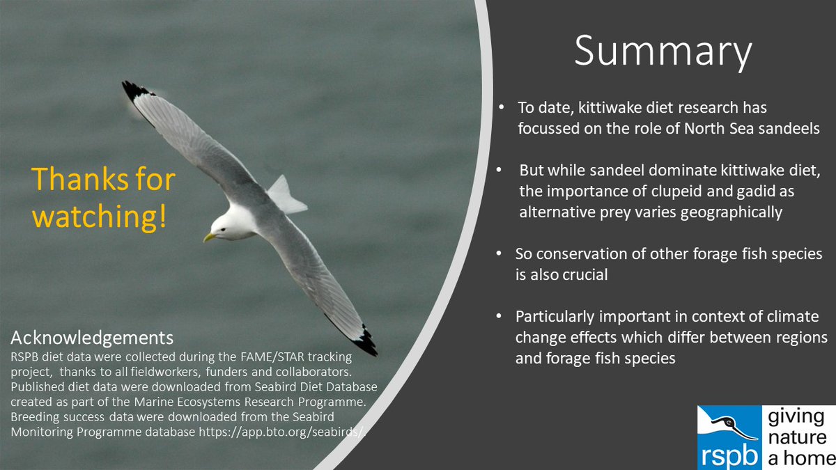 LindaJWilson9's tweet photo. @RSPBScience #WSTC7 #PopSesh1 4/4 With a dataset spanning 18 colonies, we have quantified geographic variation in #kittiwake diet at a larger scale than previously possible for the UK, highlighting reliance on prey types other than #sandeel.
#climatechange #ornithology https://t.co/W0z2Ac0Yty