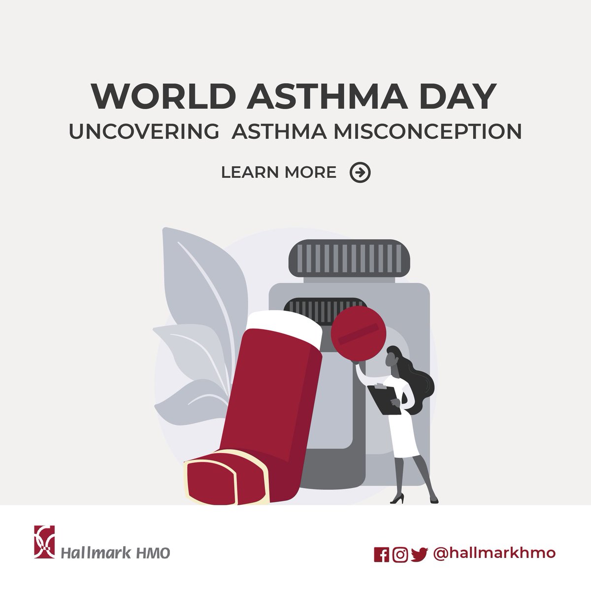 HallmarkHmo's tweet photo. Do not be misled and let’s educate people about these misconceptions
#worldasthmaday #asthmamisconceptions #asthma #hmo #hallmarkhmo #asthmaawareness #medical #health #AsthmaDay #WorldAsthmaDay2021 https://t.co/RKab1xXCWo