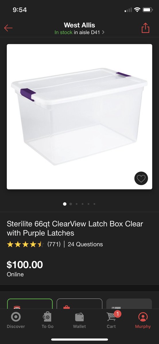 SasssPants's tweet photo. @Target is this some sort of glitch? I usually get these for under $10 and they’re all listed for $100 on the all right now 😳 https://t.co/6R2n6asTPI