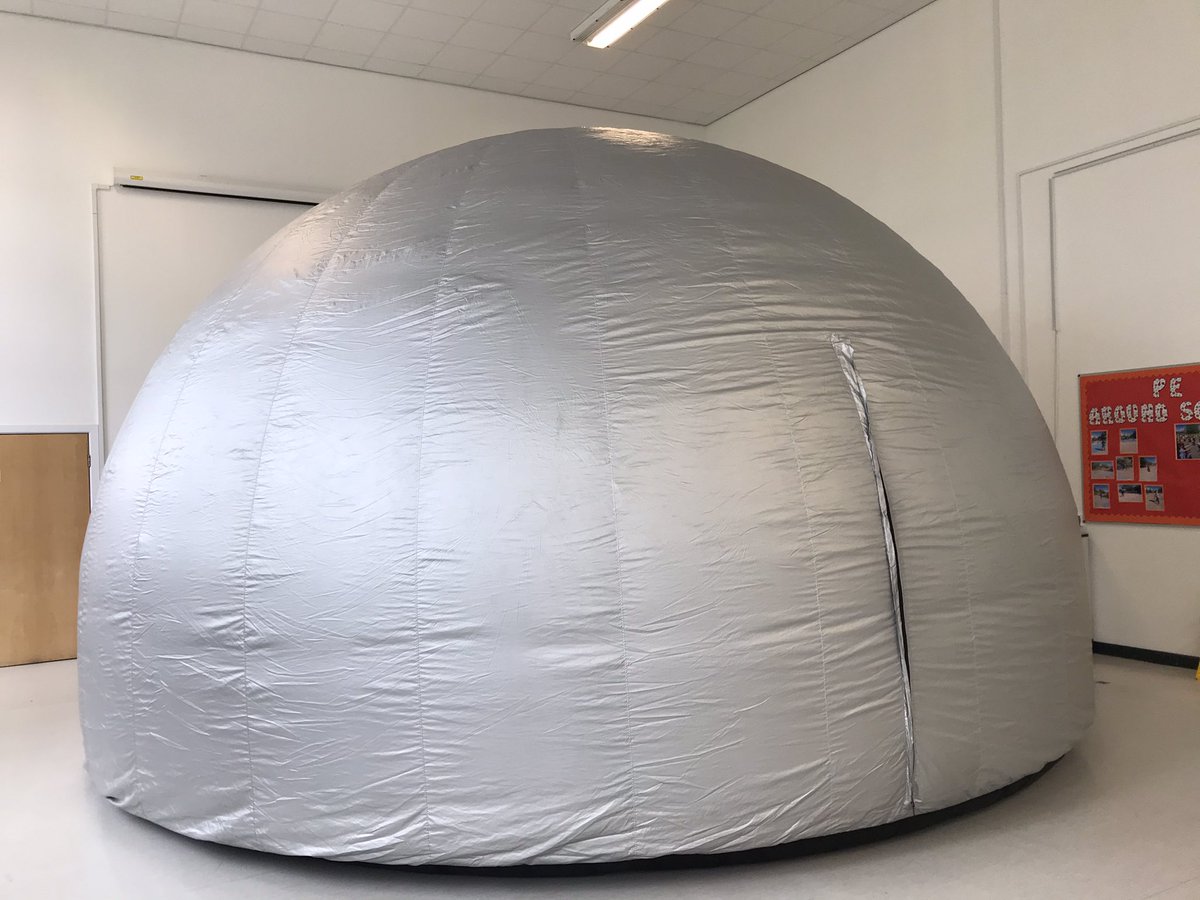 stighe9a's tweet image. What this big dome that’s appeared in the hall today @EborAcademy ?  It’s the Wonderdome pop up planetarium visit to enhance our pupils project of space.