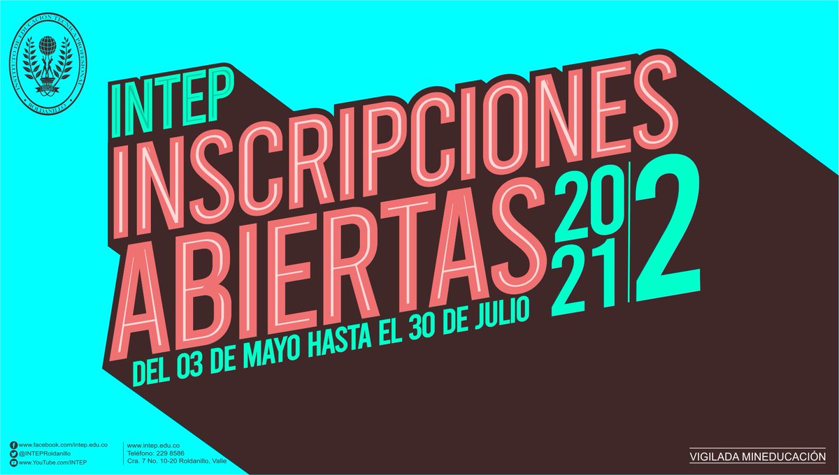 ¿Aún pensando dónde estudiar? 🤔

&gt;&gt;¡INSCRÍBETE YA!&lt;&lt; 

bit.ly/3tox0E0

Tenemos abiertas las inscripciones para el periodo 2021-2, no desaproveches esta oportunidad y convertirte en un profesional