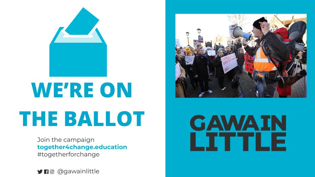 GawainLittle's tweet image. Huge thanks to all the NEU members who have given their support to what started as a small grassroots campaign.

We have made it on to the ballot!

Over 15 associations believed in change.

Join us: together4change.education/#signup

#TogetherForChange