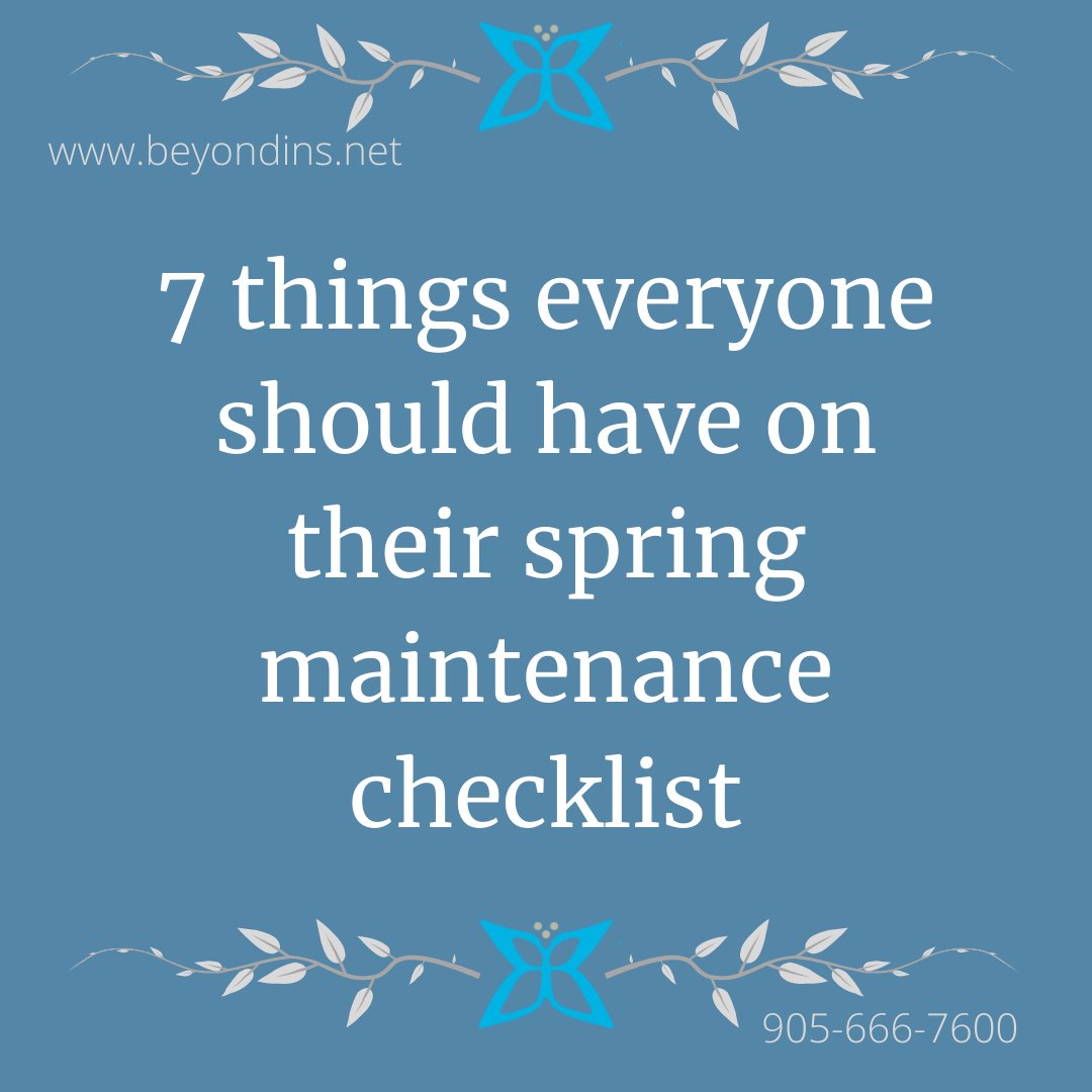 7 things everyone should have on their spring 
maintenance checklist

For more information go to Cottage Life

cottagelife.com/design-diy/7-t…