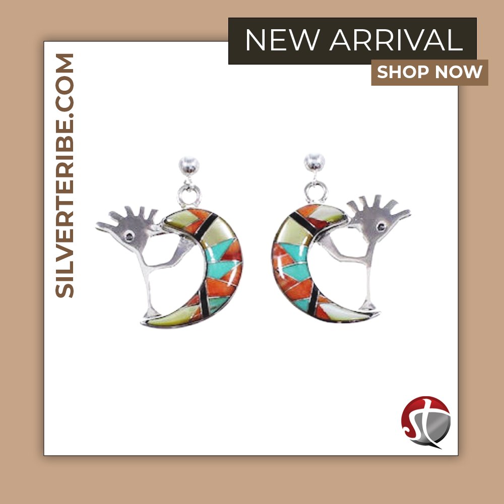 #NEWARRIVAL
This new arrival is Oyster Shell Multicolor Whiterock Silver Kokopelli Earrings

☝ Tap To Shop Or Check Out Our Website
bit.ly/3v0Jy6f