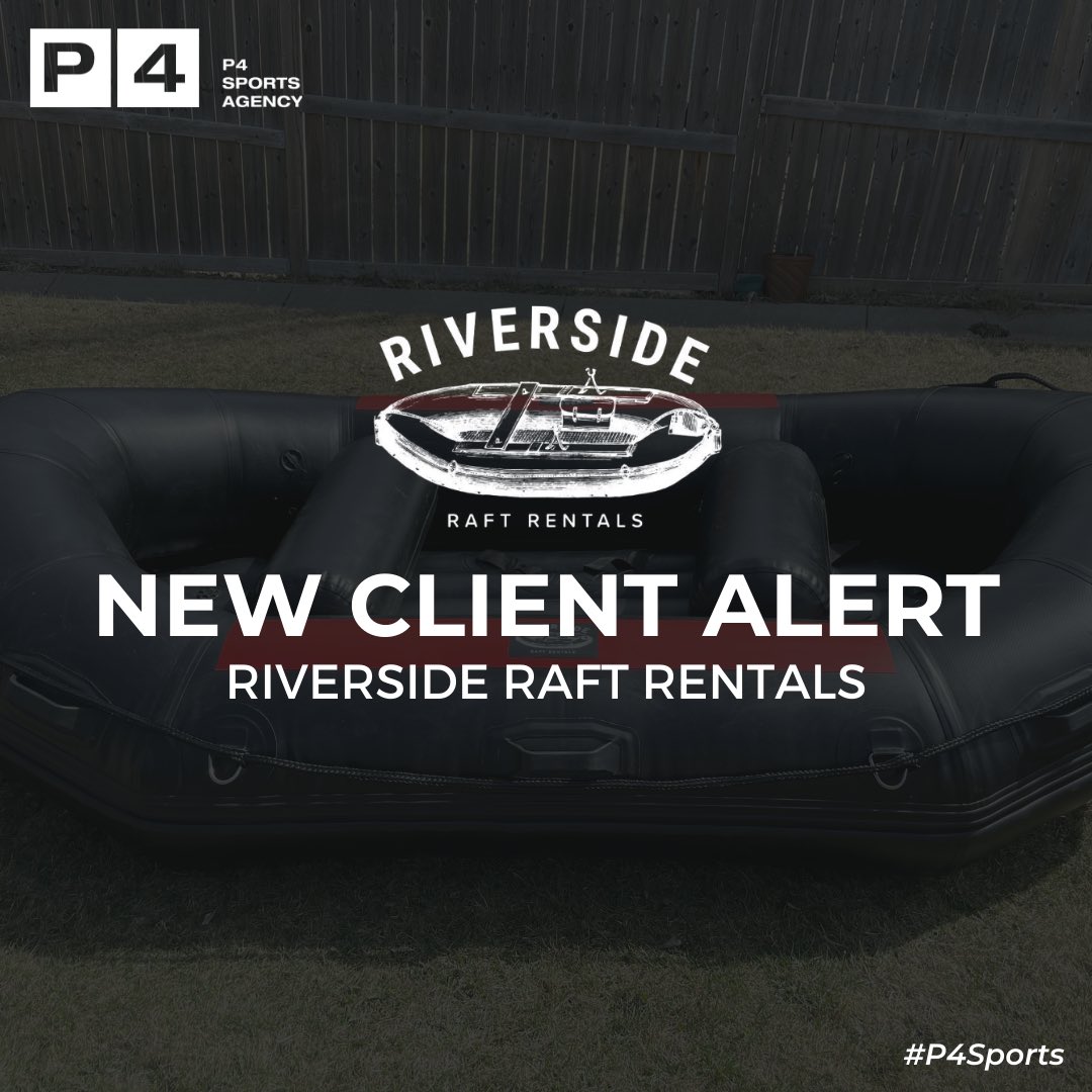 P4SportsAgency's tweet photo. We’re excited to welcome Riverside Raft Rentals as our newest sports marketing client. We have been hired for our full suite of services starting with branding strategies.
#MadeByP4 #P4Sports
#SportsMarketing #SportsAgency #DigitalMarketing #AthleteMarketing #SportsBrands https://t.co/FrNTqPls9x