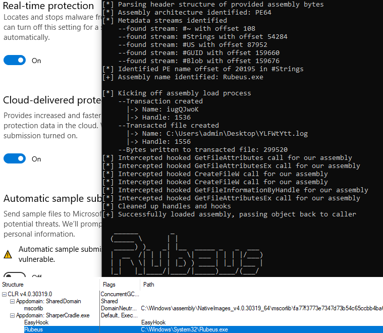 G0ldenGunSec's tweet image. Wish you could load assemblies from disk without, you know, actually loading them from disk? Check out a new way I found to bypass AMSI by tricking the CLR into thinking your memory-only assemblies are being loaded from disk:

B:blog.redxorblue.com/2021/05/assemb…
T:github.com/G0ldenGunSec/S…