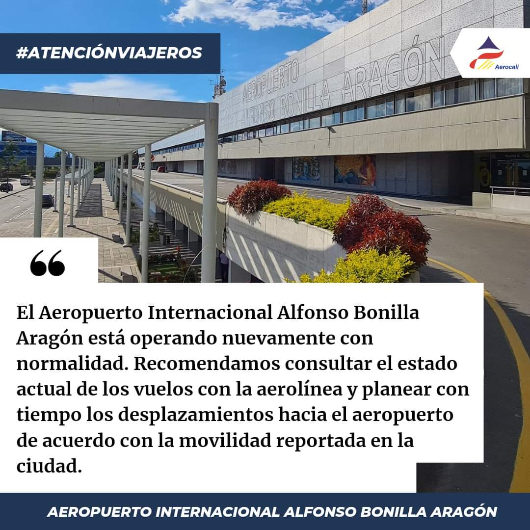 Aeropuerto Alfonso Bonilla Aragón tweet media