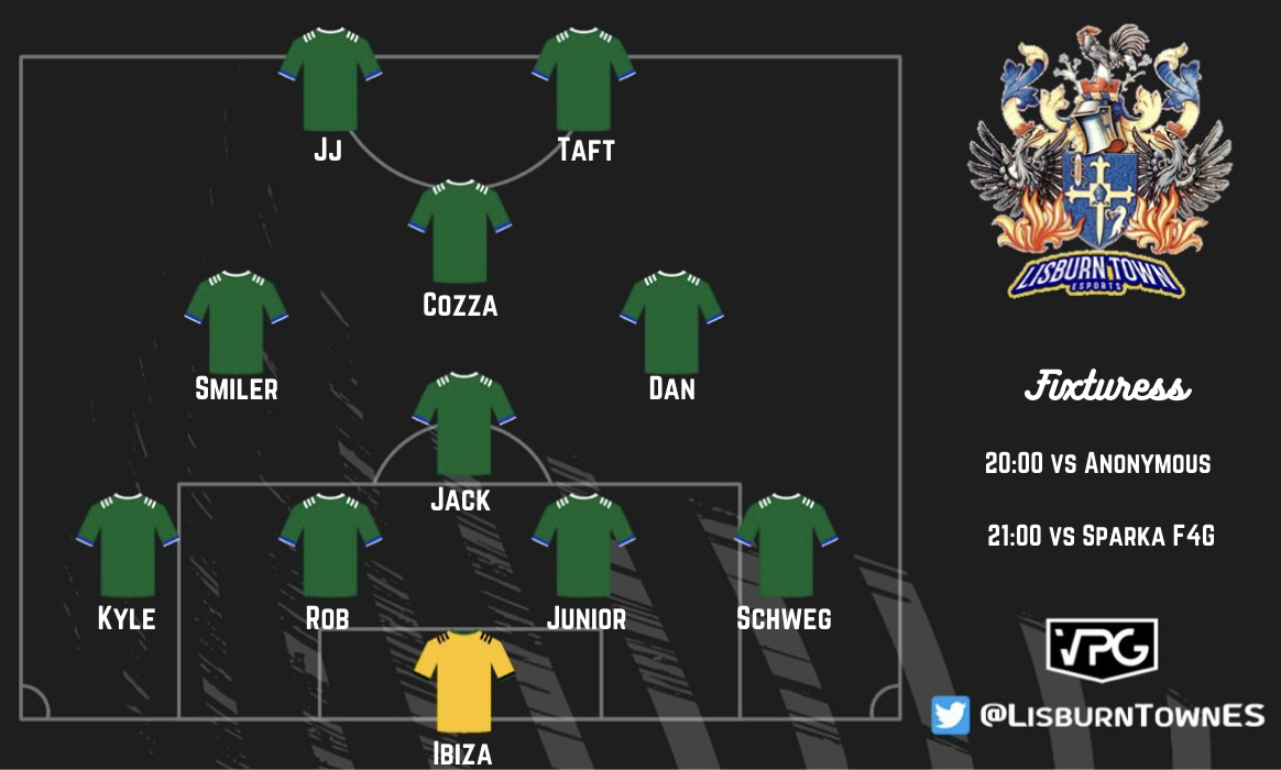 Lisburn Town (@lisburntownes) on Twitter photo 2 games tonight in <a href="/OfficialVPG/">Virtual Pro Gaming</a>
🏆Eng L2
🆚Anonymous EN
⏰20:00🇬🇧
🏆L4 South
🆚<a href="/SparkaVpg/">VPG Sparka</a>
⏰21:00🇬🇧 2 games tonight in <a href="/OfficialVPG/">Virtual Pro Gaming</a>
🏆Eng L2
🆚Anonymous EN
⏰20:00🇬🇧
🏆L4 South
🆚<a href="/SparkaVpg/">VPG Sparka</a>
⏰21:00🇬🇧