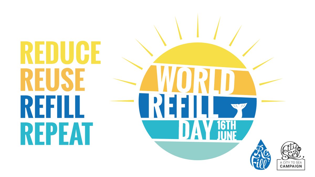 Refill's tweet image. #WorldRefillDay is officially next month! 🥳🥳
Are you ready to join the #RefillRevolution on 16th June? 

📅 Add the date to your diary
📱Download the FREE Refill app
✊ Get your reusables ready 
📣 Spread the word

refill.org.uk/world-refill-d…
