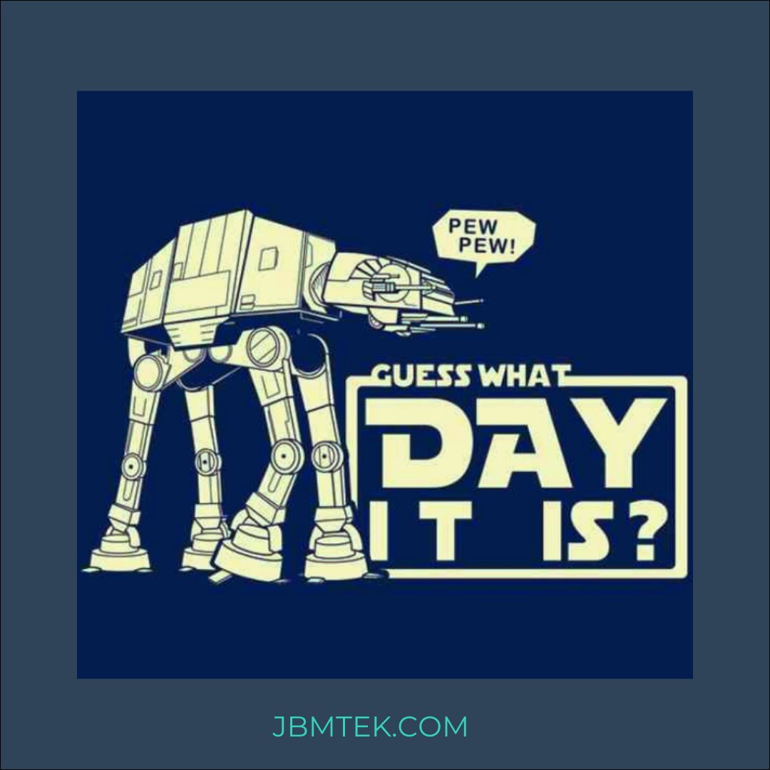 It just wouldn't be right if we didn't celebrate Star Wars Day!!!
.
.
.
.
.
#cloudIT #maythe4th #starwarsday #howcanwehelp #remotetechnology #CentralFL #Miami #SeminoleCountyFL #smallbusiness