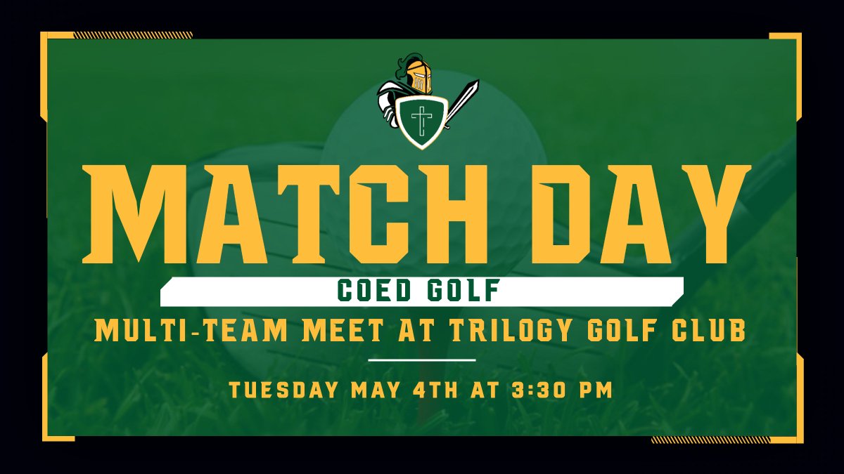 Our Golf Team hosts a match at Trilogy Golf Club. Go Knights! #ArmorUp