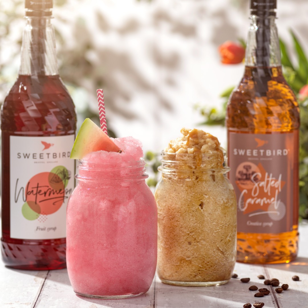 helloSweetbird's tweet image. Frozen drinks are going to be BIG news this summer. Whether they're called Slushies, Ices, Granitas or Frosties, adding a few pumps of Sweetbird to ice and water with @Blendtec is the super easy way to boost profits this summer #granita #summermenu #iceicebaby #brrrrr