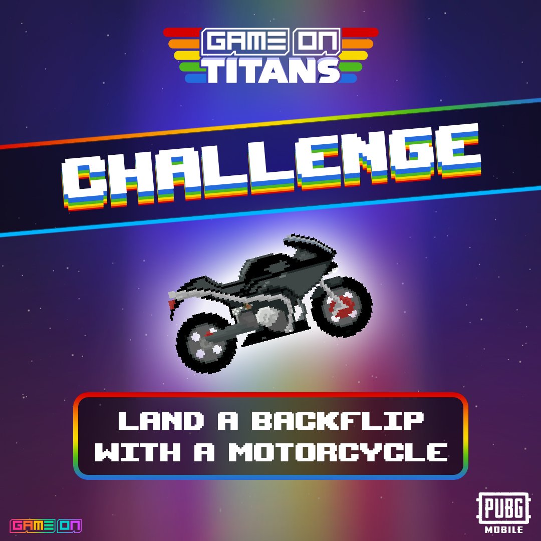 GameOn_Amazon's tweet image. Which Erangel area would you go to do a backflip? Watch how good the titans are on two wheels in this week's episode of #gameontitans 🏍️

[LINK IN BIO] Watch now on Prime Video or the GameOn website #PUBGMOBILE