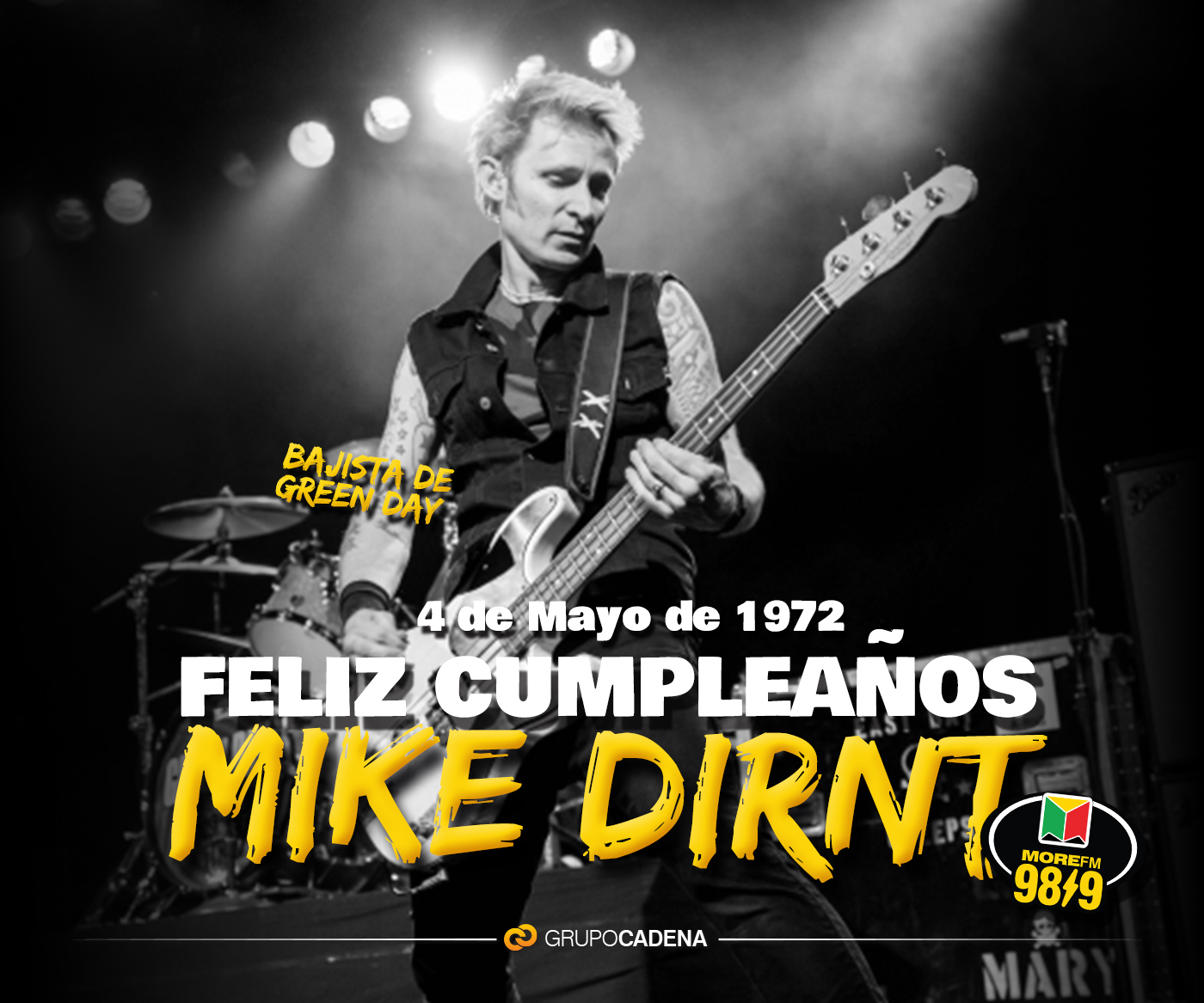 ¡Happy Birthday Mike Dirnt!   