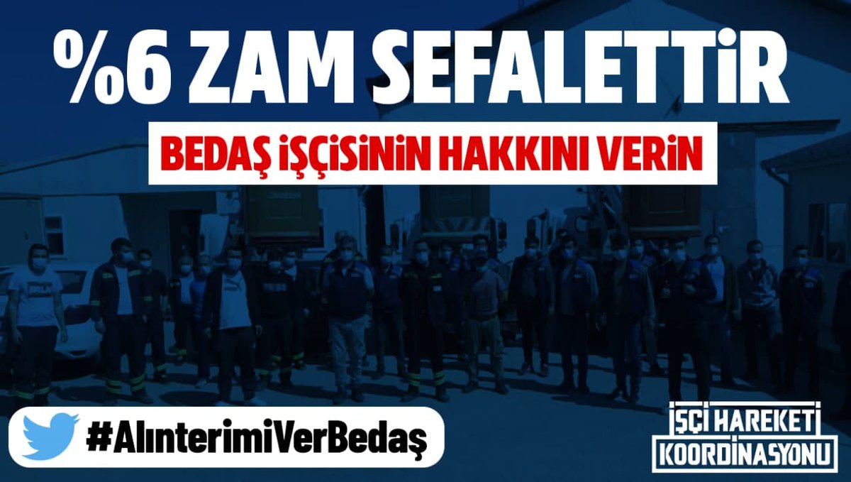 İŞÇİLERİ SOYAN PATRONLARA YUUUHHH
#AlınTerimiVer
#AlınterimiVerBedaş
