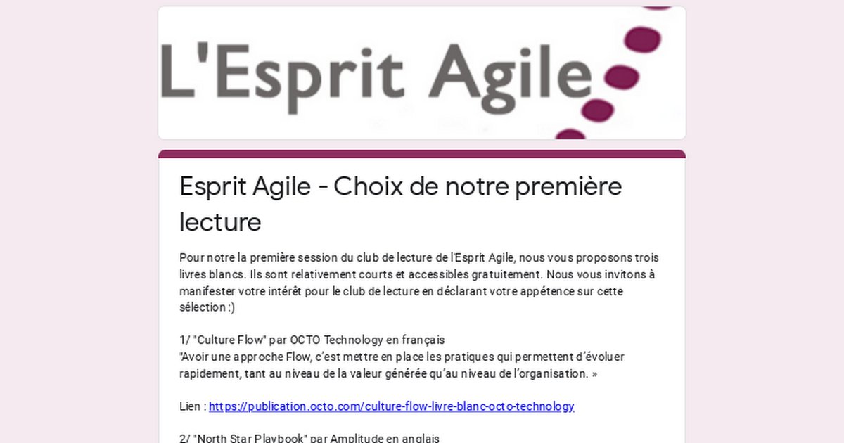 Esprit agile tweet media