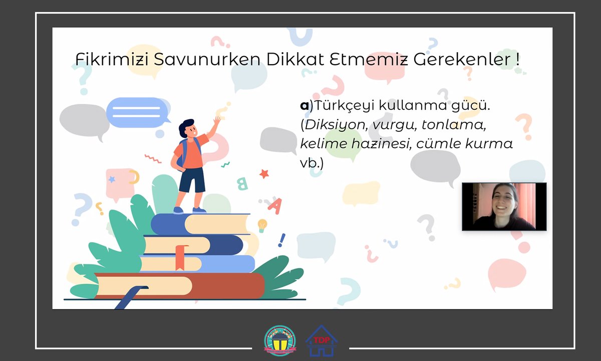 Dönemin sonuna yaklaşırken, hem geliştirici hem kurucu çocuklarımızla etkinliğimizi gerçekleştirdik💙 Kurucu çocuklarımızla münazara etkinliğimizde düşüncelerimizi tartışırken, geliştirici çocuklarımızla Atatürk'ün bizim için ne ifade ettiğini konuşarak etkinliğimizi sonlandırdık
