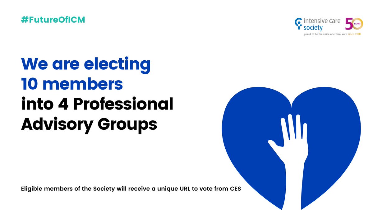 ICS_updates's tweet photo. 6 days to go to elect🔟Nurses,🔟 Pharmacists,🔟Physiotherapists &amp;🔟 Advanced Practitioners into our Professional Advisory Groups!

Shape the #FutureOfICM by 10 May. Voting members of @ICS_updates  will have received a unique link 

Here's who's standing👉https://t.co/cgI3ymfGC1 https://t.co/eih2jYqOrx