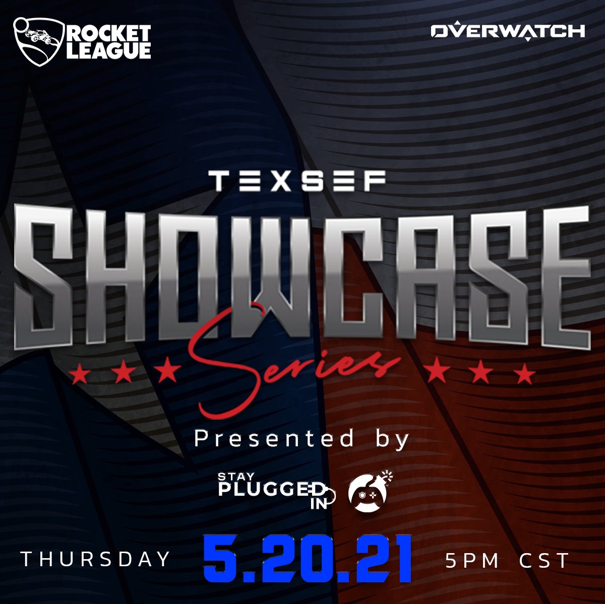 ICYMI: TEXSEF, <a href="/Stay_Plugged_In/">Stay Plugged In</a>, &amp; <a href="/eFuseOfficial/">NOW @eFuse</a>  are happy to bring you the TEXSEF Showcase Series on May 20th! This is a college recruitment showcase for athletes here in Texas to show off their Rocket League and Overwatch skills!

More info here: espin.gg/post/3383