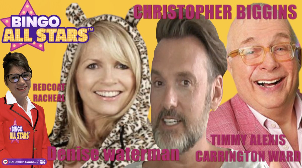 heresheisalexis's tweet photo. KLAXON ALERT: NEW LINE UP!
#HERESHEIS Roastess with the Mostess TIMMY ALEXIS CARRINGTON WARD hosting tonight on #ALLSTARBINGO with #CHRISTOPHERBIGGINS and #TIGHTFITS #DENISEWATERMAN ⭐ #ISAIDIT 😜
Join us at 8pm 👇
https://t.co/obUu15Qrg5
18+ | T&C’s apply
https://t.co/IAX1iQIRxE https://t.co/1fiVTpaGZJ
