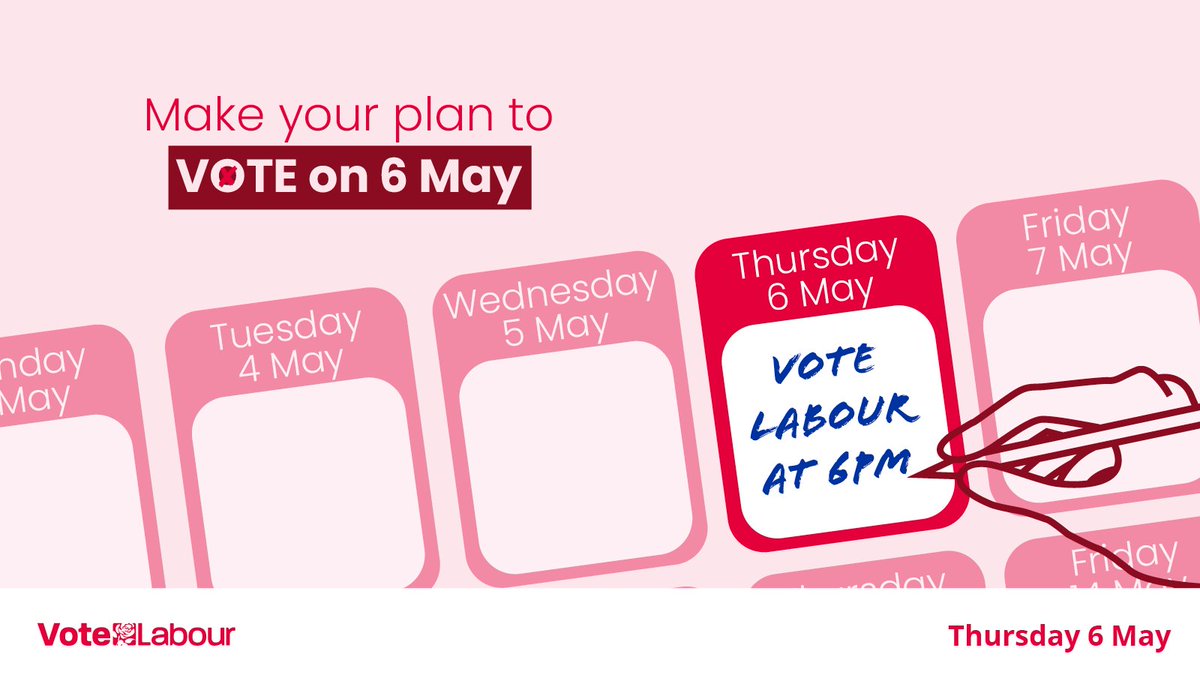 🔔 One day to go until election day 🔔 What are your plans for tomorrow? Remember, you’ve got an important errand! Pop in at the polling station and cast your vote! Don't know where your polling station is? You can find it all here ⬇️ iwillvote.org.uk/?utm_source=or… #VoteLabour