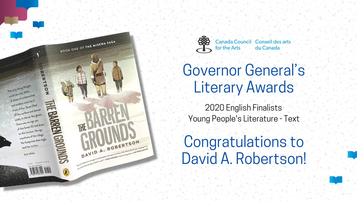 TundraBooks's tweet photo. Congratulations to @DaveAlexRoberts! https://t.co/vxhaVf4LlJ #GGbooks #GGbooks2020 #CanLit https://t.co/tylSHOfDgu