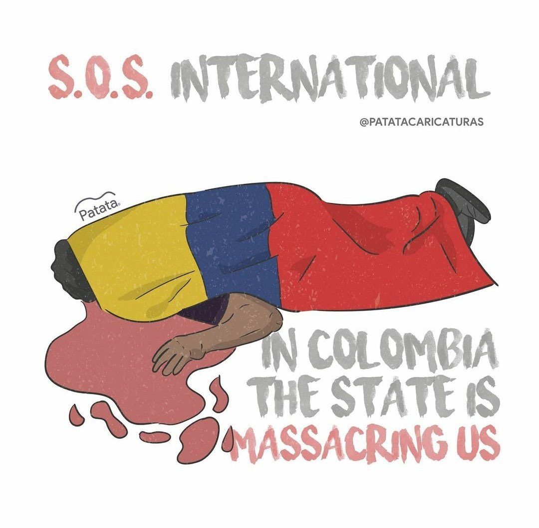 thinkersouis's tweet image. hi guys! people in colombia are being killed by the police and they need our help. you can help making this visible! share this situation with everyone. please use your voice. #SOSColombia