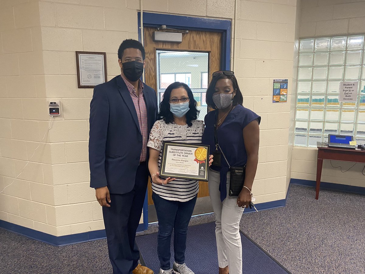 Selma_Middle's tweet photo. Congratulations to Karen Holt, Bus Driver of the Year, and Roxanna Vargas, Sub Bus Driver of the Year.  We are so glad you are on our team!  #WeAreSelma https://t.co/TqJ9sGTbJu