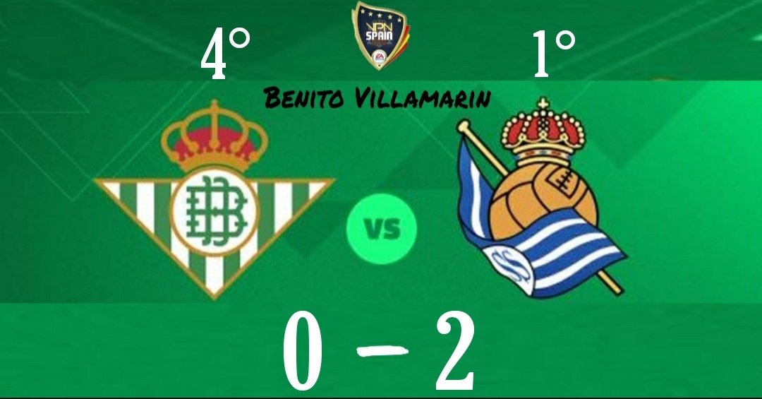 #LIGA @VPN_SPAIN 

0-2✅🆚 <a href="/betisvpn/">R. BETIS VPN</a> 

⚽ <a href="/xBazan6x/">Pedro Bazan</a> 
⚽ @XxbestiaxX_09 
👟 @Jaairojimeenez 
👟 @XxbestiaxX_09 
🏅 <a href="/JoanMrt_1309/">MrT 🦁</a>