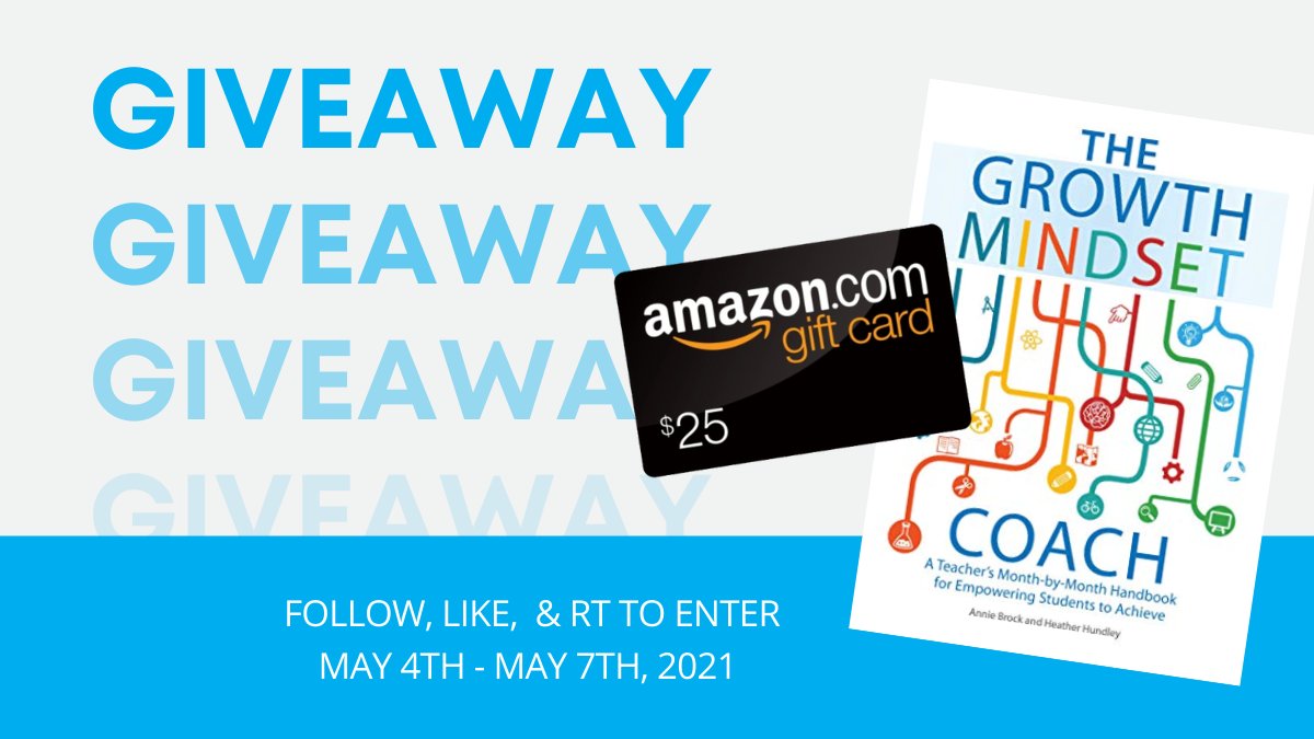engage_learning's tweet photo. #Teachers enter to WIN our GIVEAWAY as a way to say THANK YOU from @engage_learning!

Follow, like, &amp; RT for a chance to win a $25 Amazon Gift Card and The Growth Mindset Coach book! Tag fellow teachers for additional entries. 
#teacherappreciationweek #giveaway #engage2learn https://t.co/ynYRarAOA1