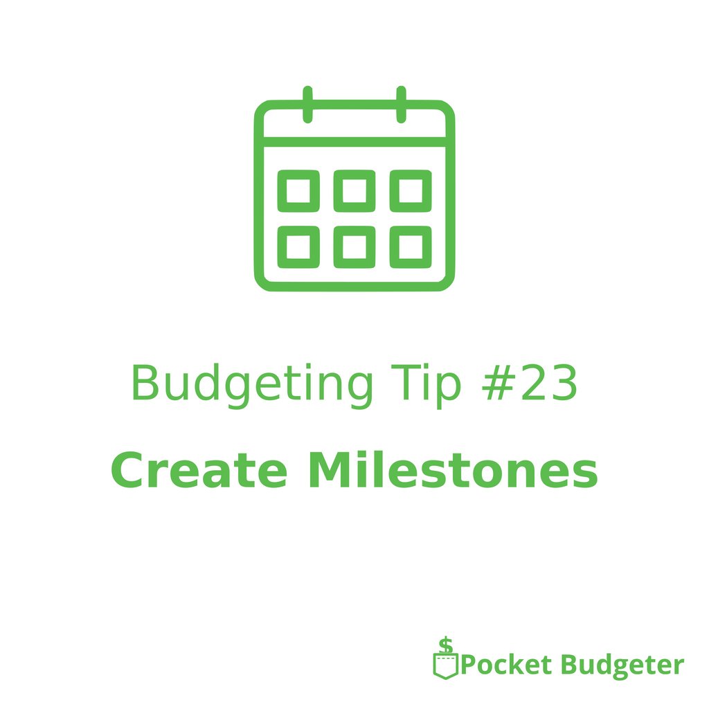 Create milestones in your budget. Once you hit a milestone, reward yourself! It help you get ahead financially!

#budget #budgeting #budgettips #tips #tip #personalfinance #budgetlife #plan #milestone