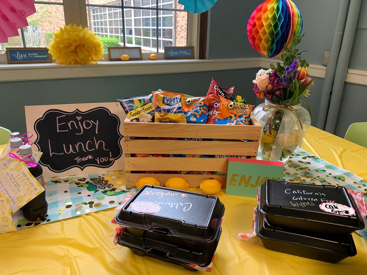 The appreciation just keeps on flowing in for the teachers and staff! Thank you for lunch and the little succulents! 🪴